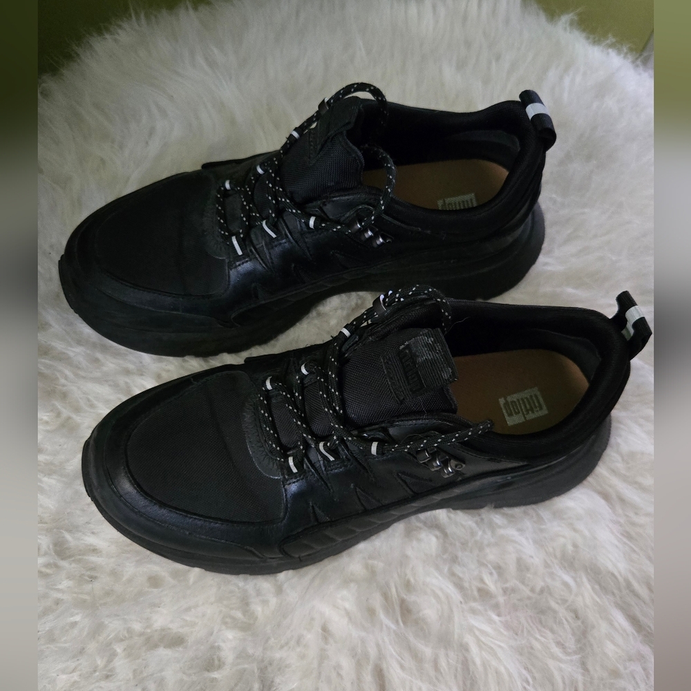 FitFlop Black Mesh Sneakers